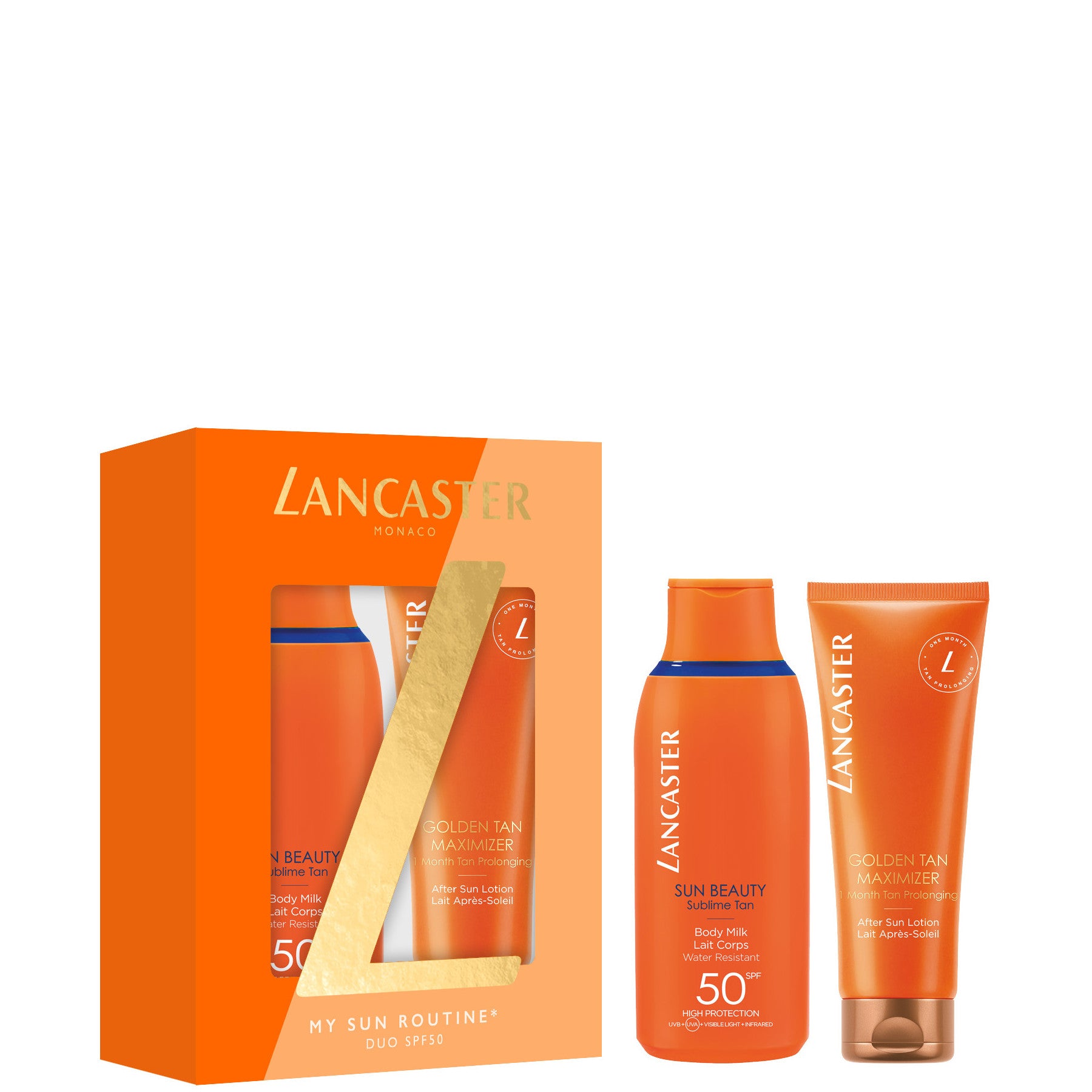 Sun Beauty Sublime Tan Body Milk SPF 50 + Golden Tan Maximizer - 175 ML Body Milk SPF50 + 125 ML After Sun Lotion
