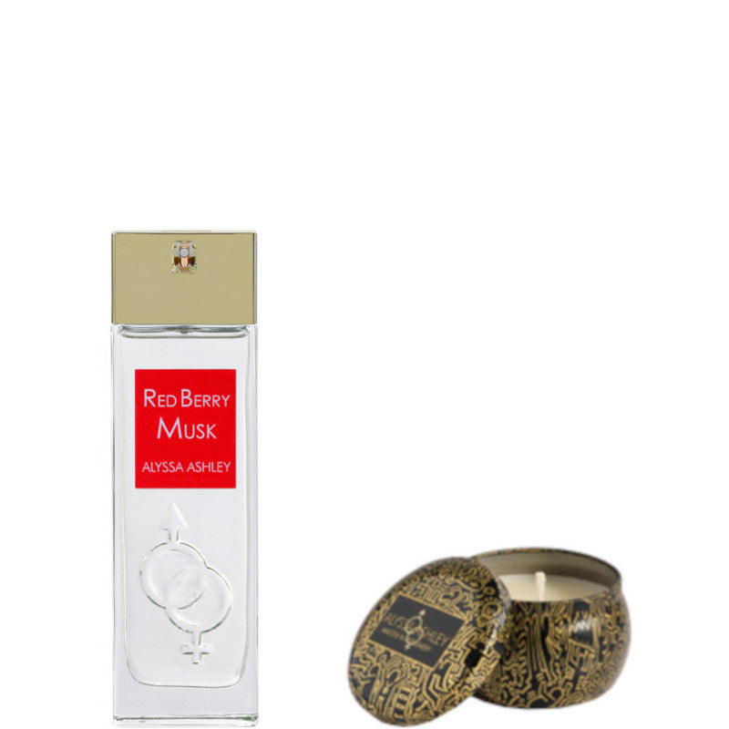 Red Berry Musk Confezione 50 ML Eau de Parfum + 110 gr Candela Profumata - 50 ML Eau de Parfum + 110 gr Candela Profumata