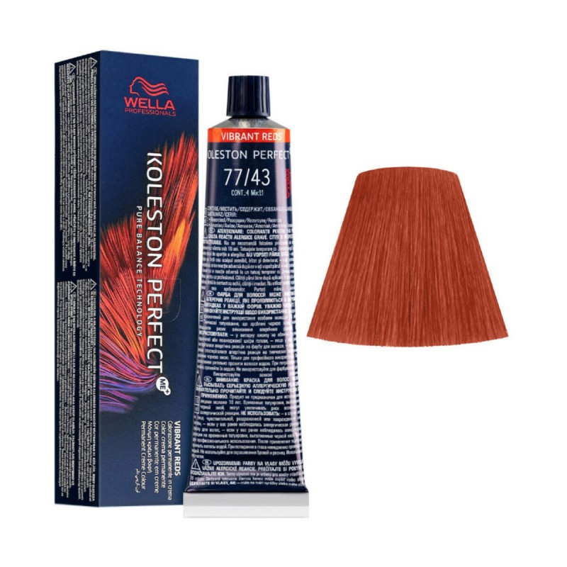 Wella Koleston Perfect - 77/43 Biondo Medio Intenso Rame Dorato