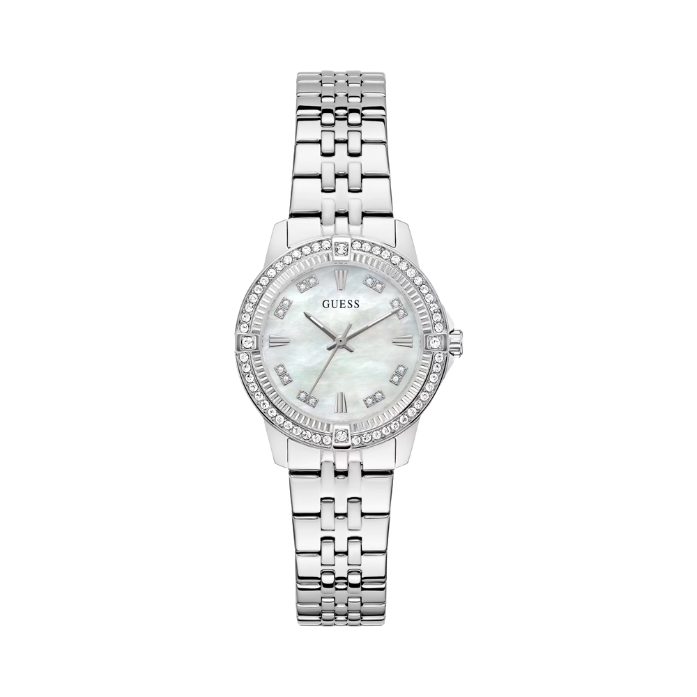 Guess Orologi da donna Orologio analogico da 32 mm in acciaio inossidabile con vetro, modello GW1027L1