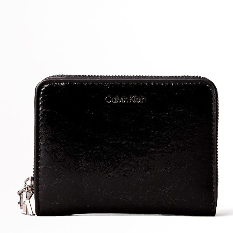Calvin Klein Jeans Portafogli e portamonete da donna Portafoglio con cerniera e monogramma in metallo