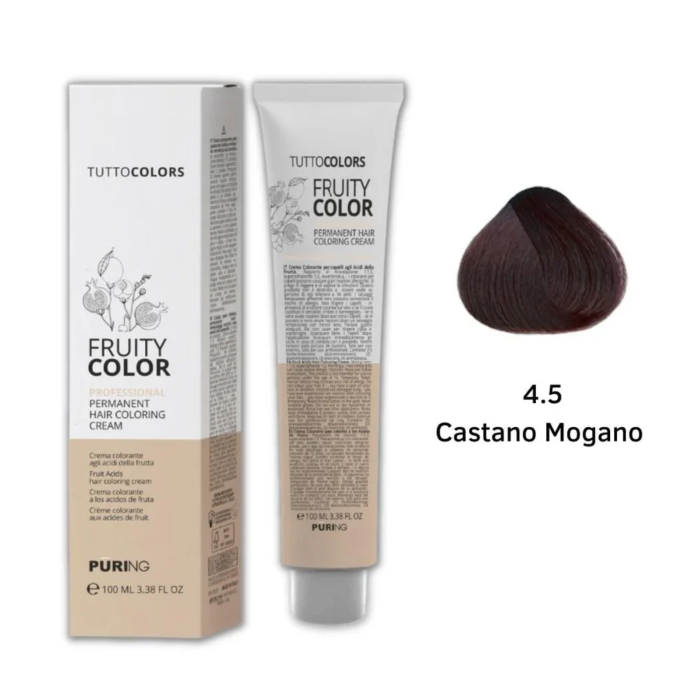 Puring - Fruity Color Tintura 4.5 Castano mogano