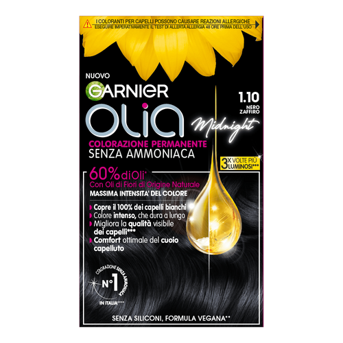 Garnier Olia - Colorazione senza ammoniaca 1.10 Nero zaffiro