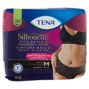Silhouette Vita Bassa Biancheria Intima Plus M Noir 12 Pz