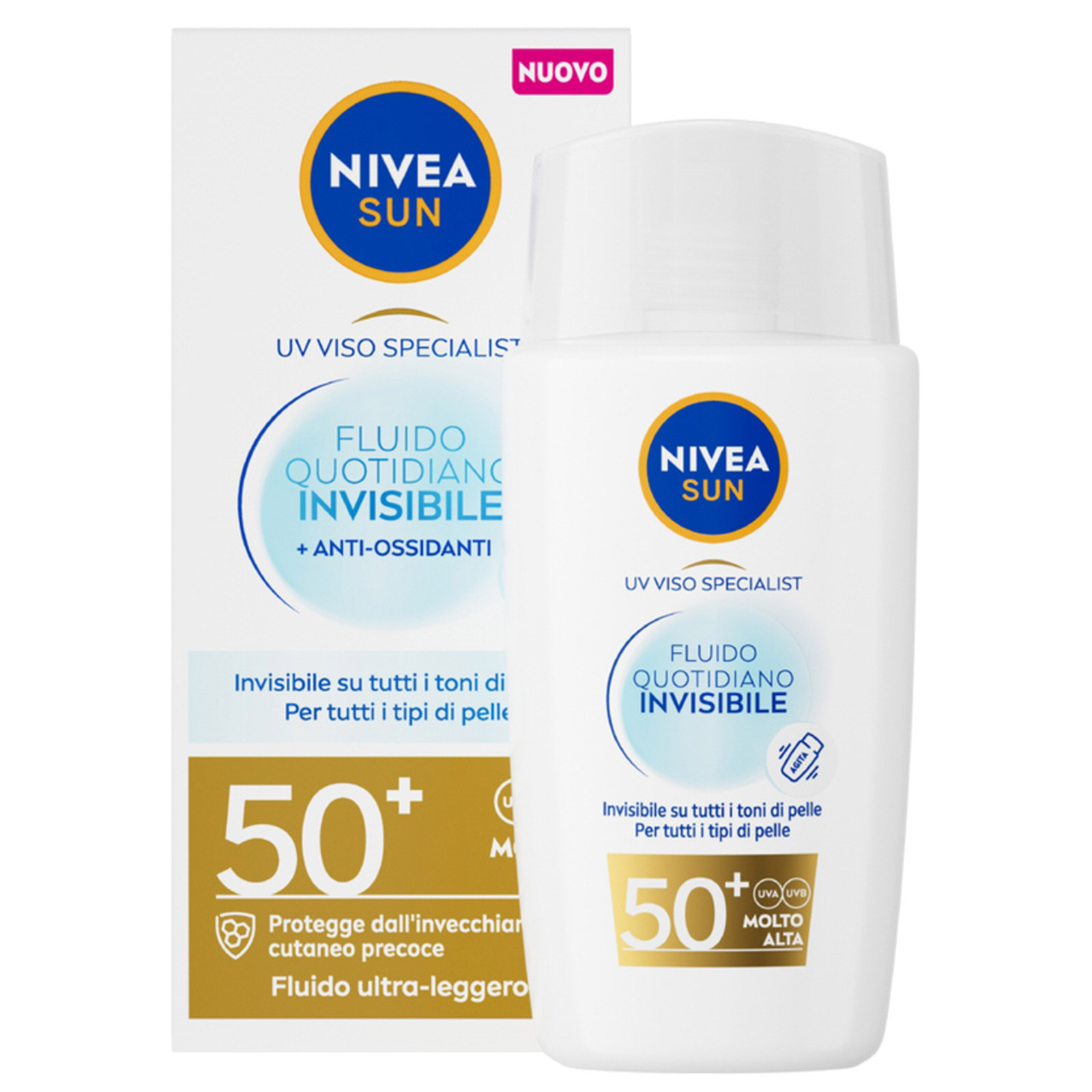 Sun Fluido Viso Invisibile Spf50+ 40 ml