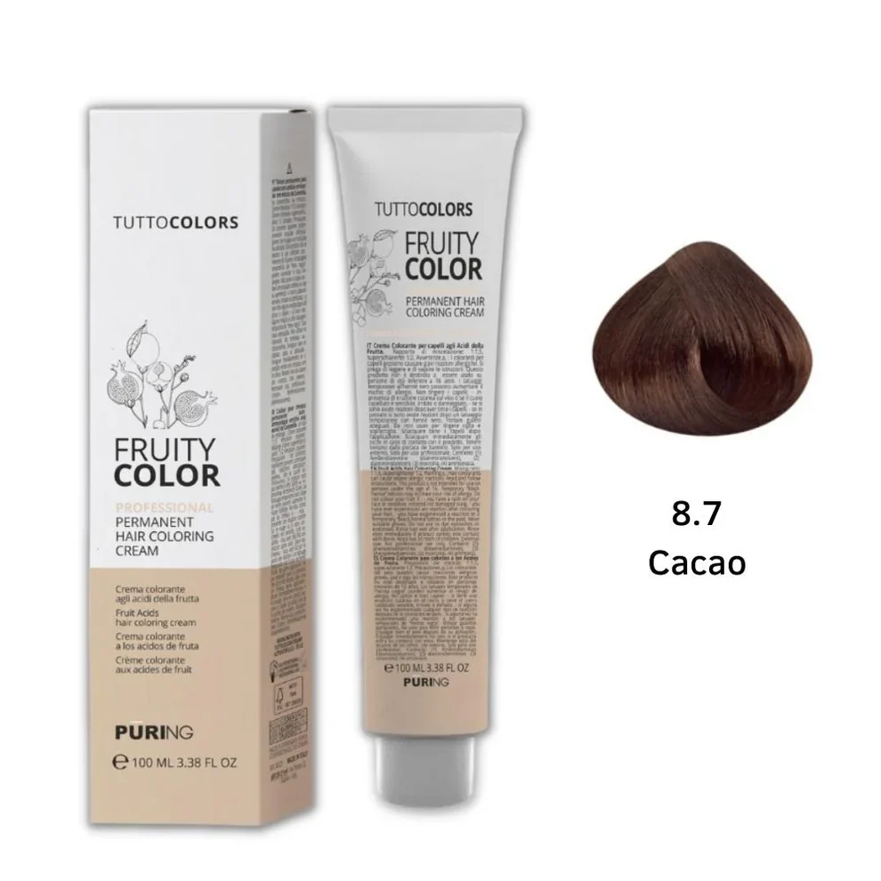 Puring - Fruity Color Tintura 8.7 Cacao