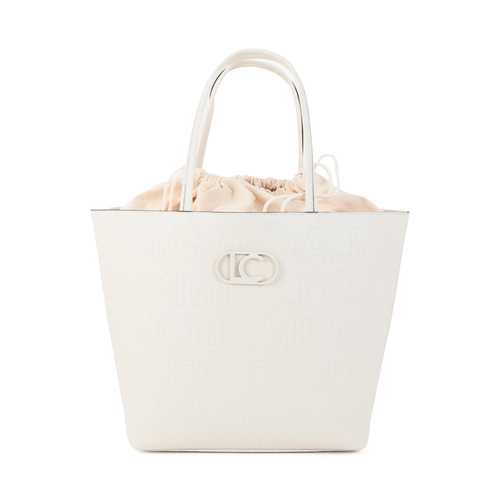 Lola Casademunt Borse da donna, articoli da toeletta e valigie Borsa shopper destrutturata con cuciture monogramma