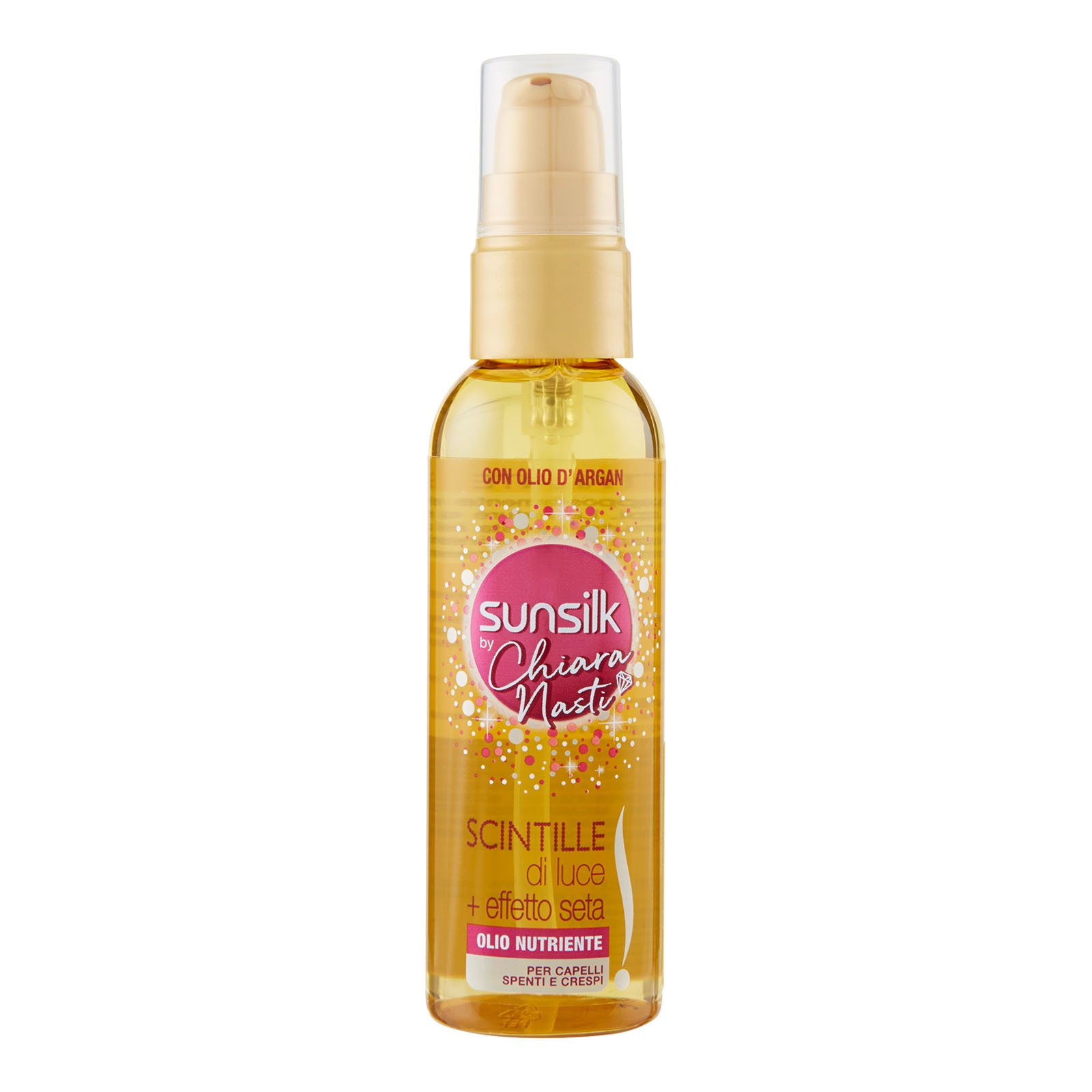 Scintille Di Luce + Effetto Seta Olio Nutriente Per Capelli Spenti E Crespi 75 ml