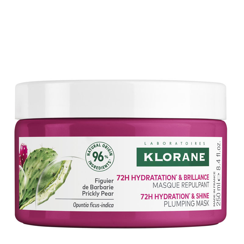 Klorane Maschere Maschera per capelli idratante e lucidante ricostituente al fico d'India