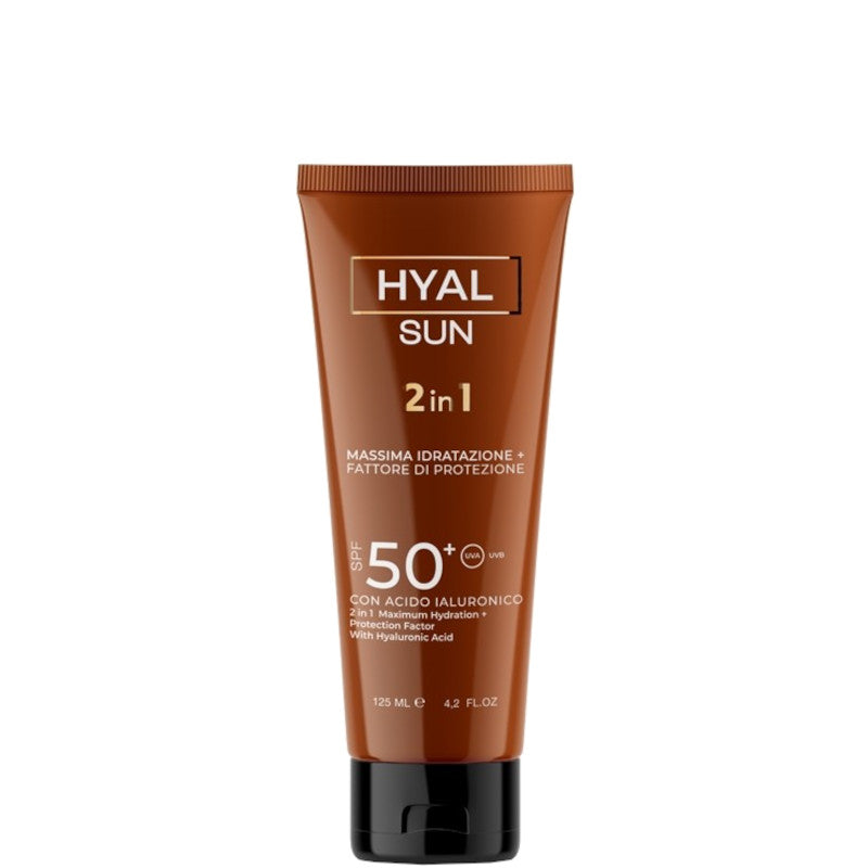 Hyal Sun - Crema Solare SPF 50+ 2 in 1 Viso/Corpo 125 ML - 125 ML