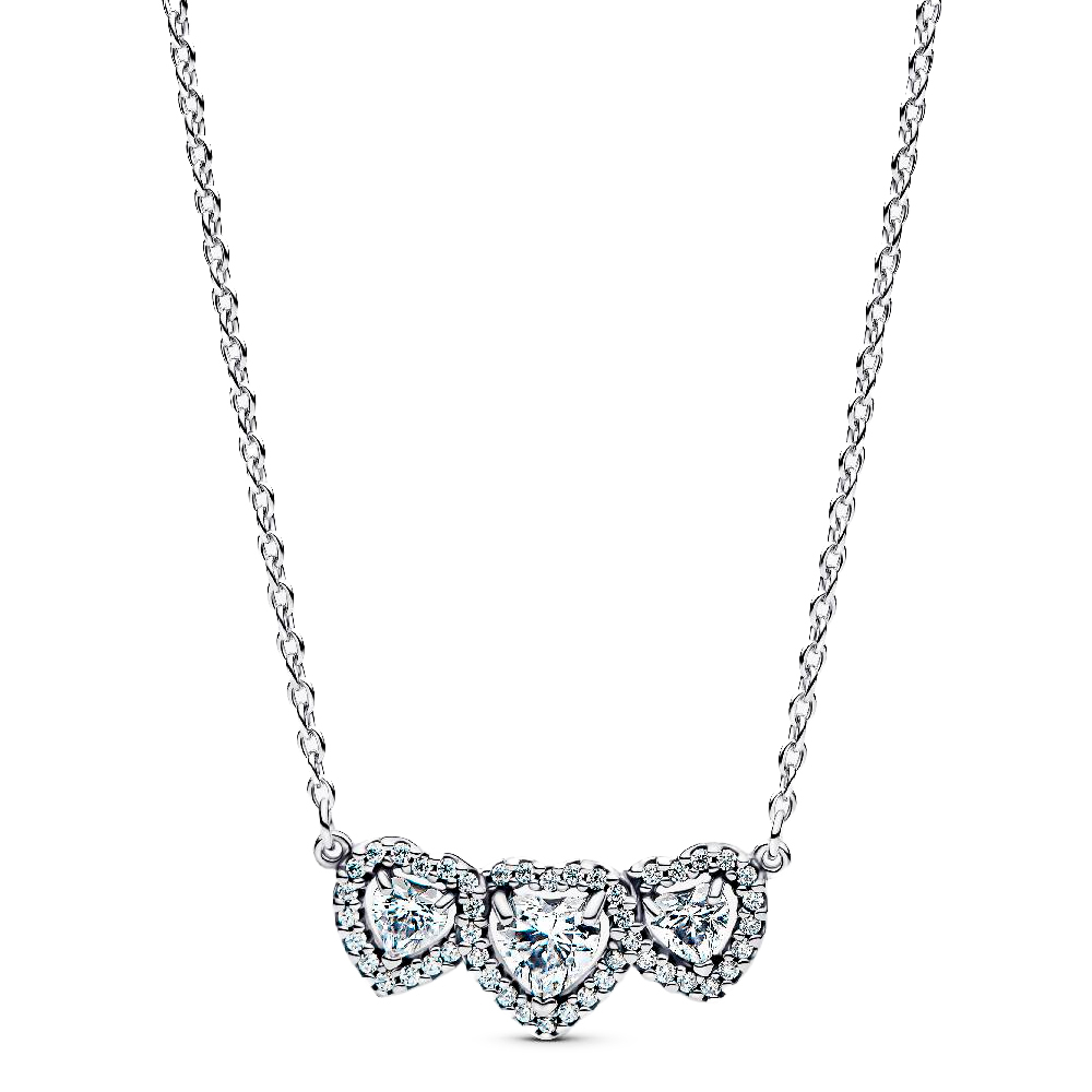 Pandora Collane Collane a forma di cuore con triplo alone 394412C01