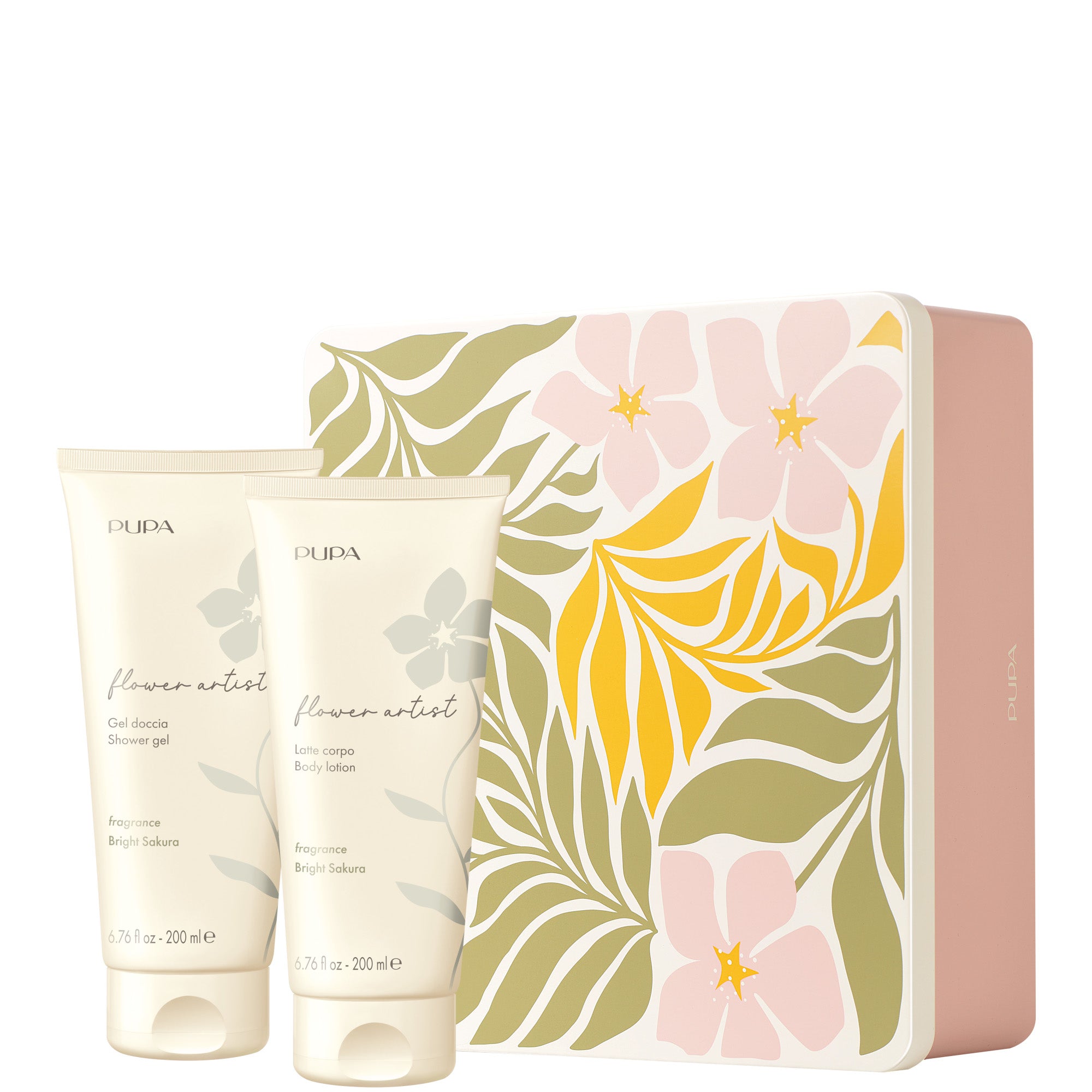Flower Artist Gel Doccia + Latte Corpo Bright Sakura - 200 ML