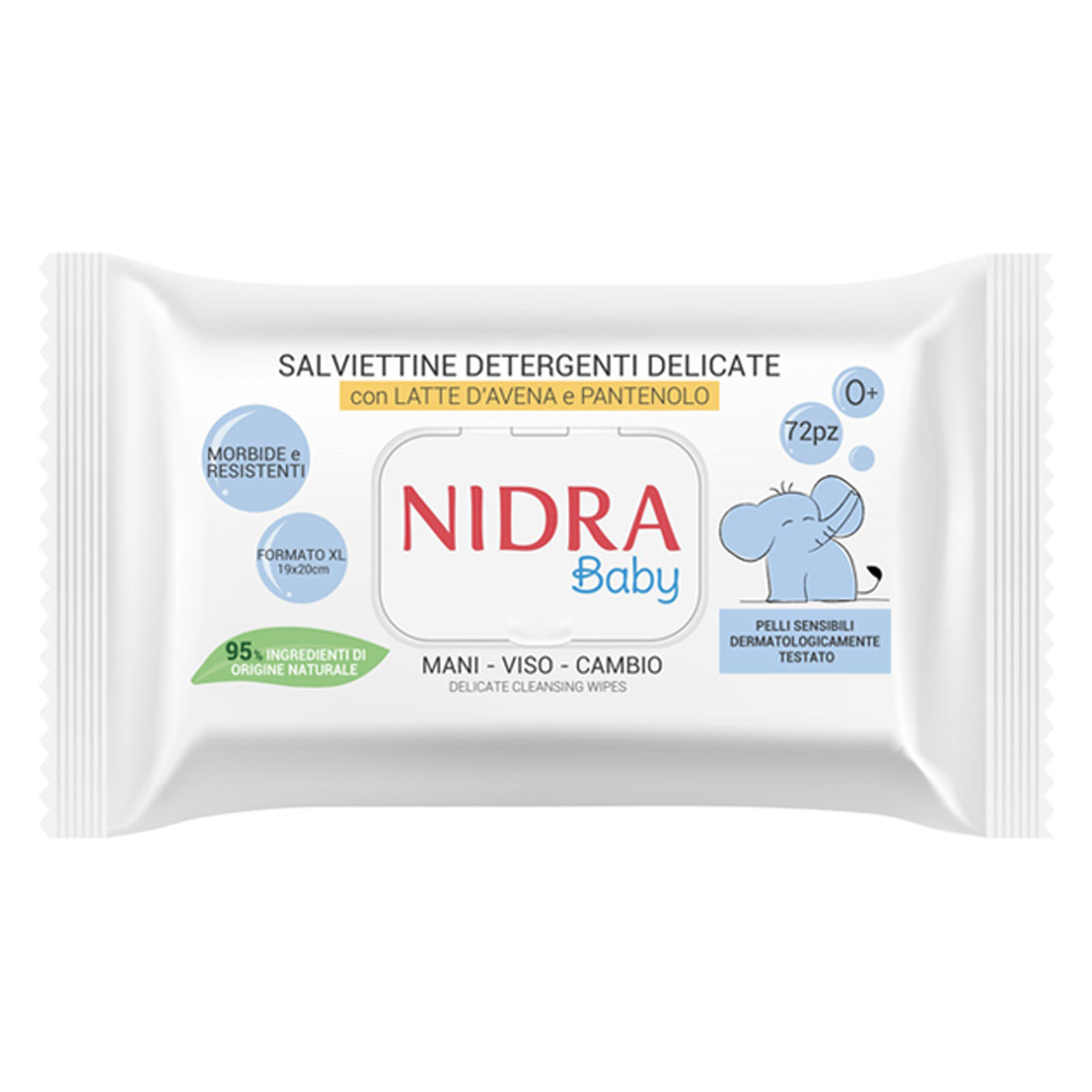 Salviette Detergenti Delicate Mani, Viso, Cambio 72 Pz