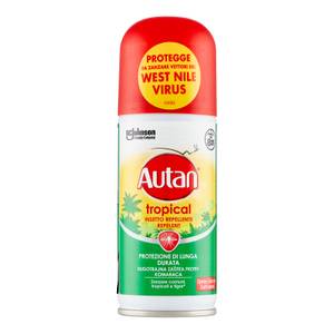 Tropical Spray Secco Insetto Repellente E Antizanzare Tigre, Comuni E Tropicali 100 ml