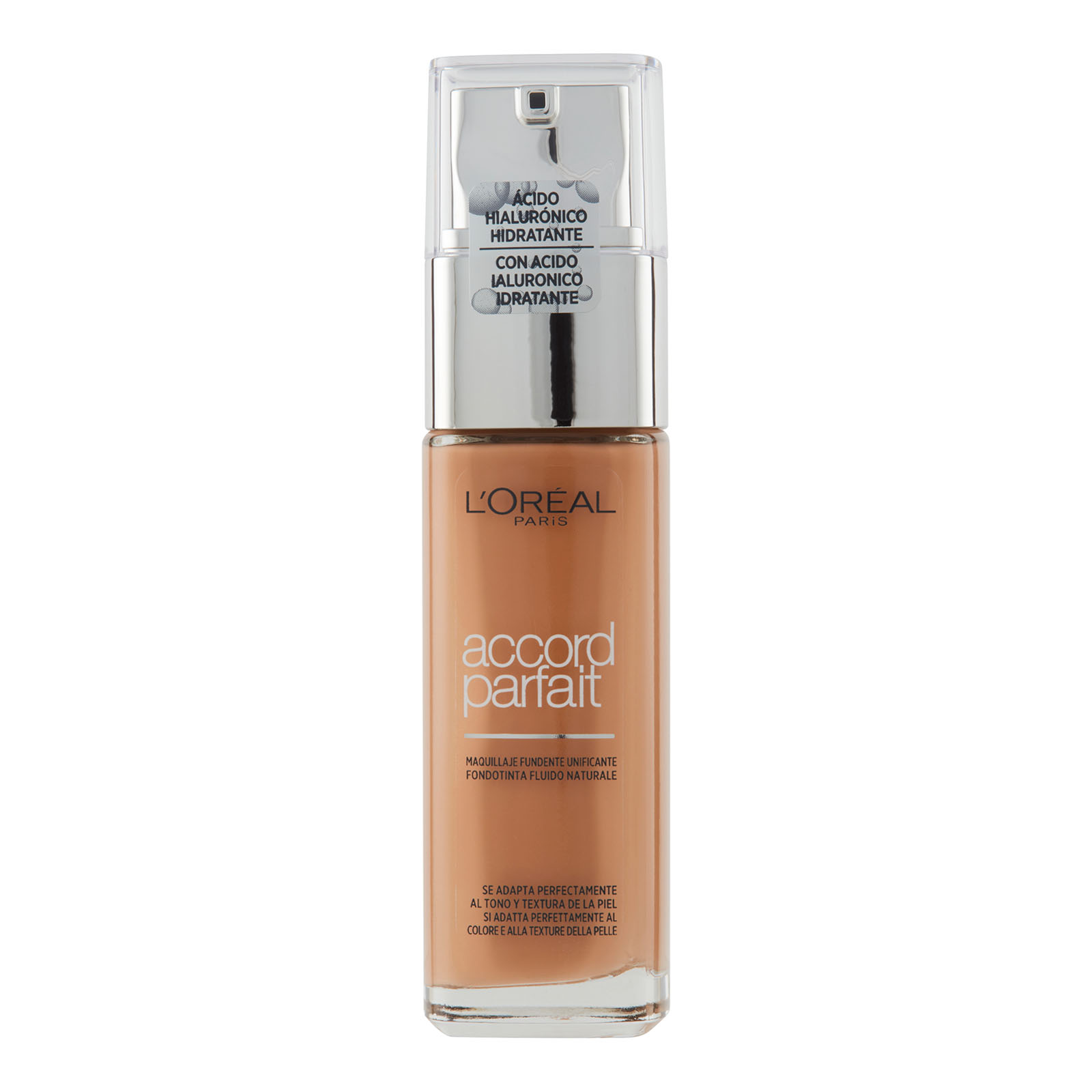 Accord Parfait Fondotinta Liquido con Acido Ialuronico 30ml 7r7c7k ambre rosè