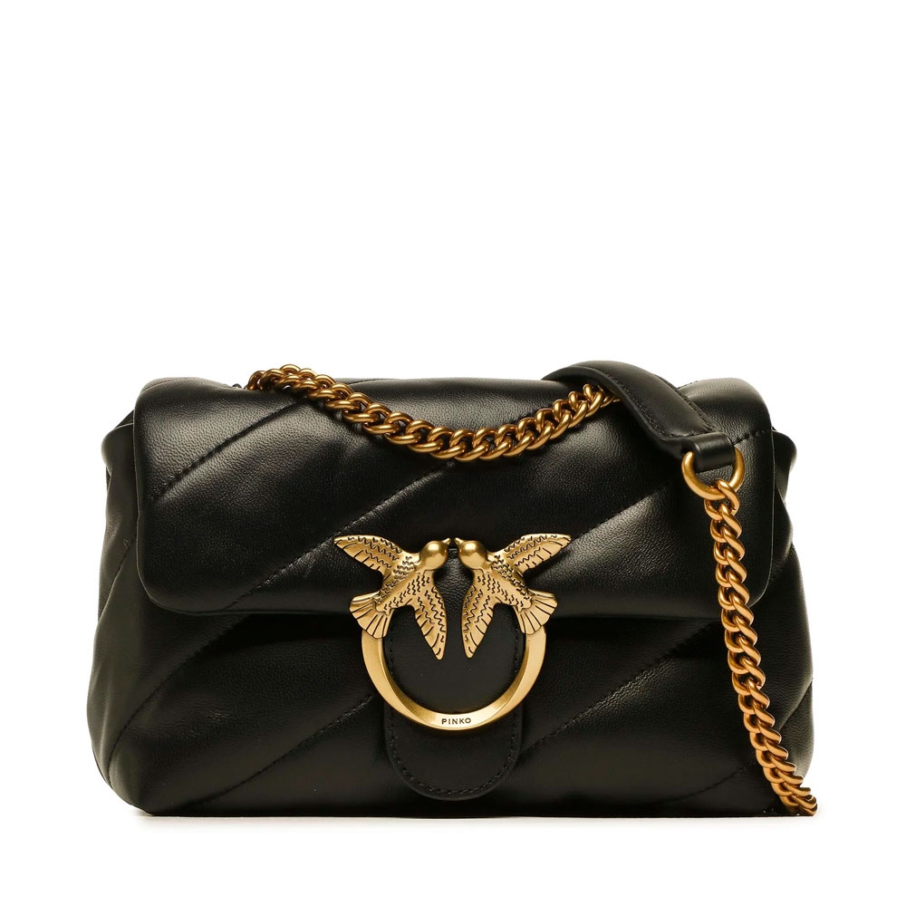Pinko Borse da donna, articoli da toeletta e valigie Borsa a tracolla mini trapuntata Pinko Love Puff nera