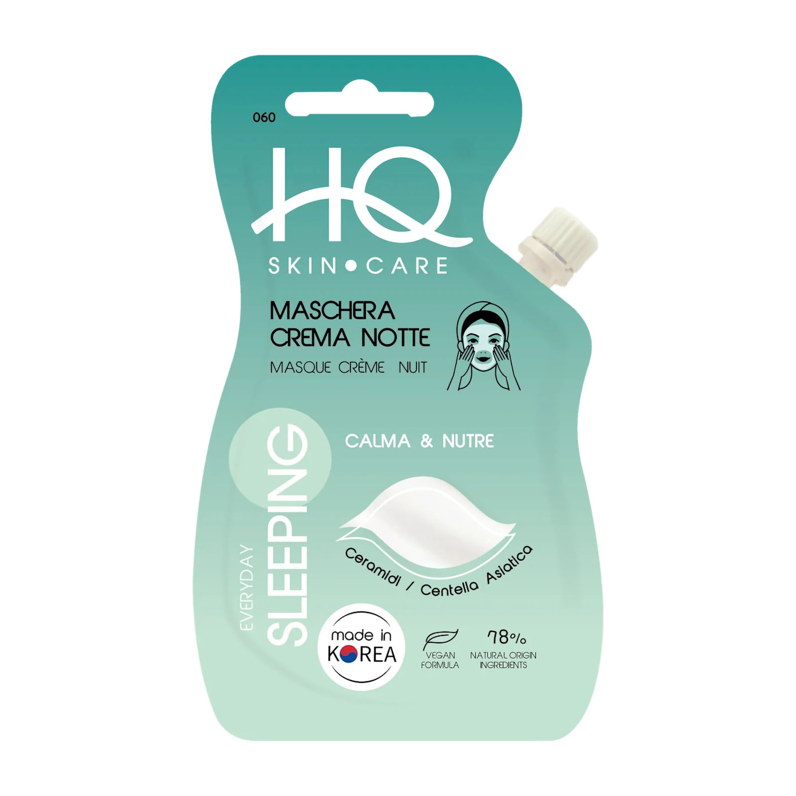 Maschera Crema Notte Idratante E Nutriente Con Ceramidi E Centella Asiatica 25 ml
