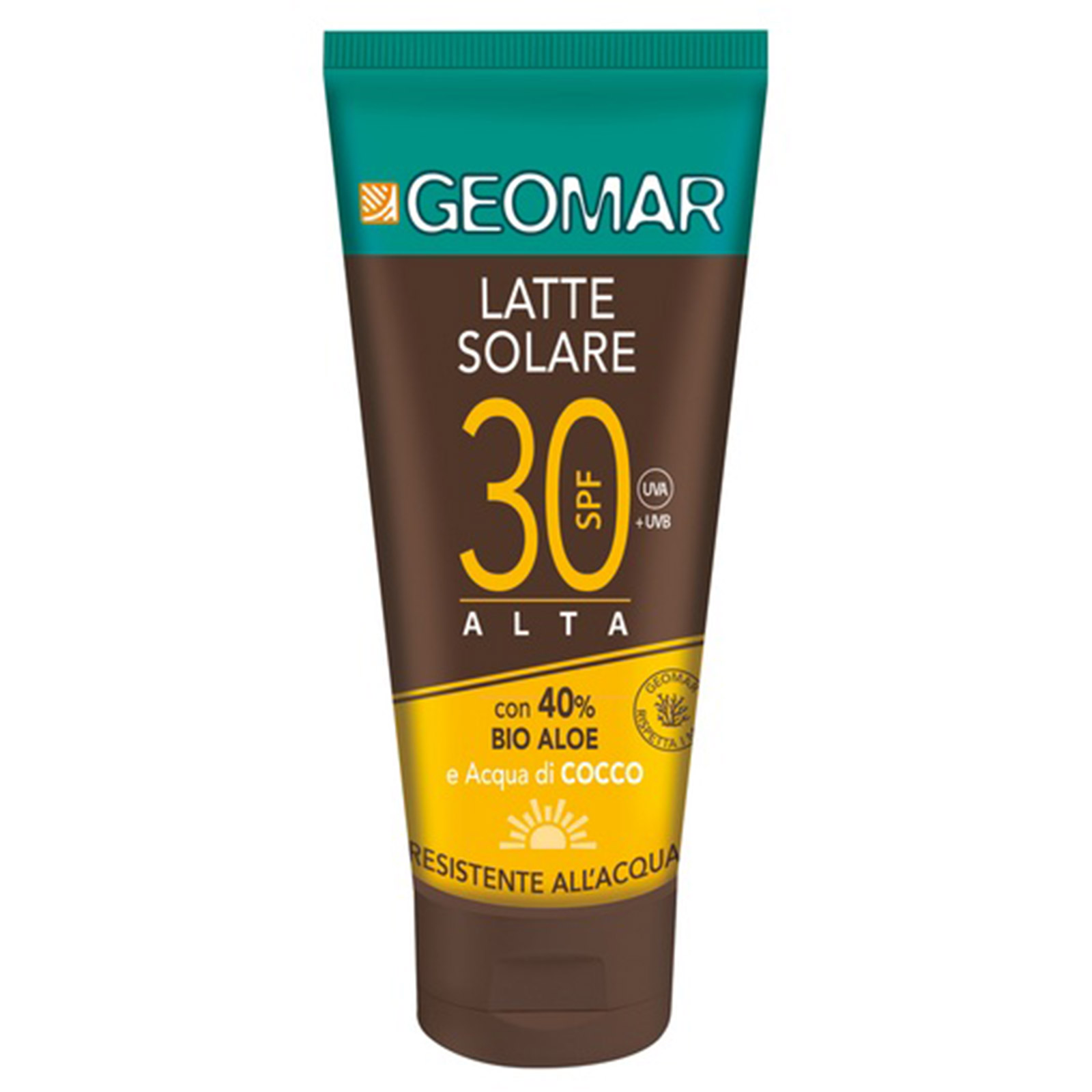 Latte Solare Spf 30 Con Bio Aloe E Acqua Di Cocco Resistente All'acqua 100 ml
