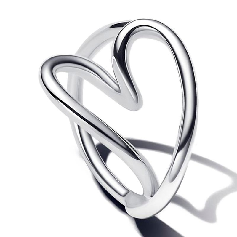 Pandora Anelli Organic Shaped Heart Ring 193288C00