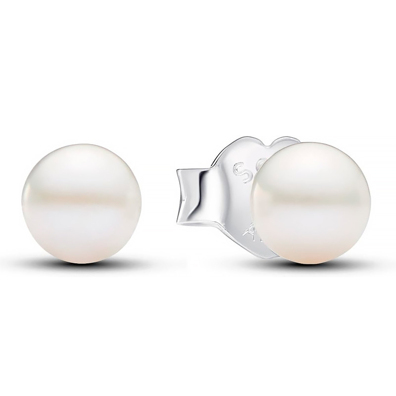 Pandora Orecchini Orecchini a bottone con perle coltivate d'acqua dolce da 4,5 mm 293168C01