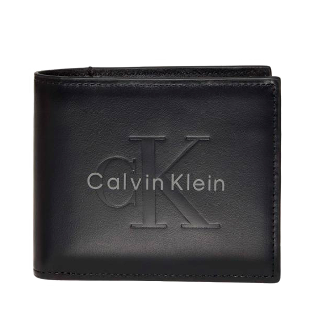 Calvin Klein Jeans Portafogli e portamonete da uomo Portafoglio pieghevole con logo in rilievo