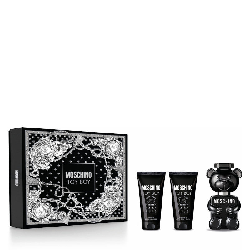 Moschino Toy Boy Confezione 50 ML Eau de Parfum + 50 ML Shower Gel + 50 ML After - 50 ML Eau de Parfum + 50 ML Shower Gel + 50 ML After Shave Balm
