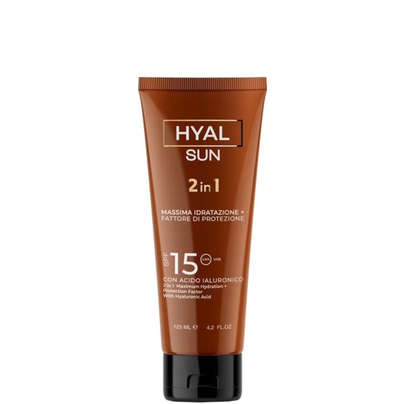 Hyal Sun - Crema Solare SPF 15 2 in 1 Viso/Corpo 125 ML - 125 ML