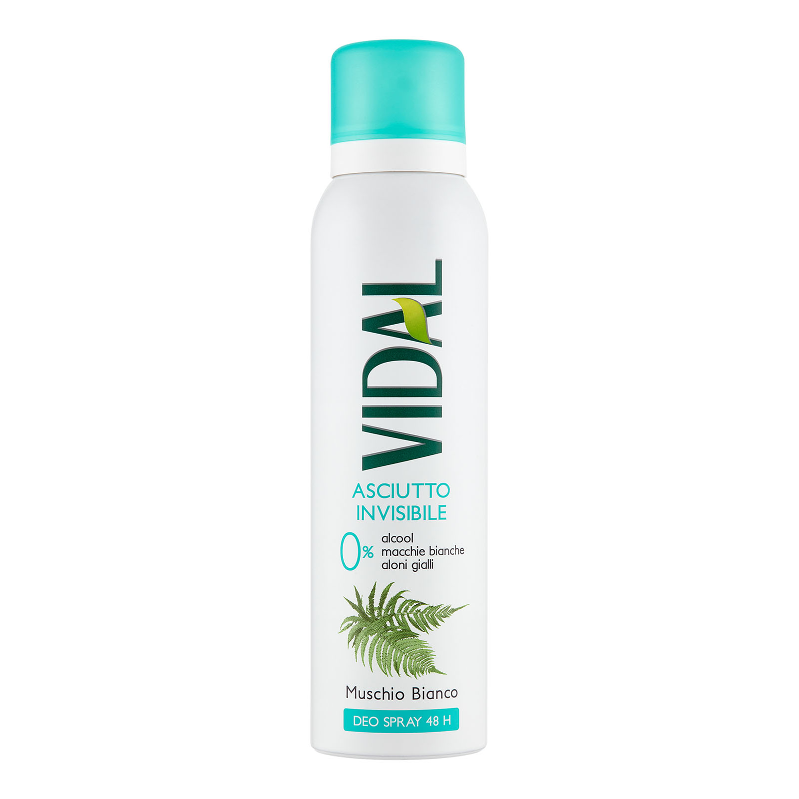 Asciutto Invisibile Muschio Bianco Deo Spray 48h 150 ml