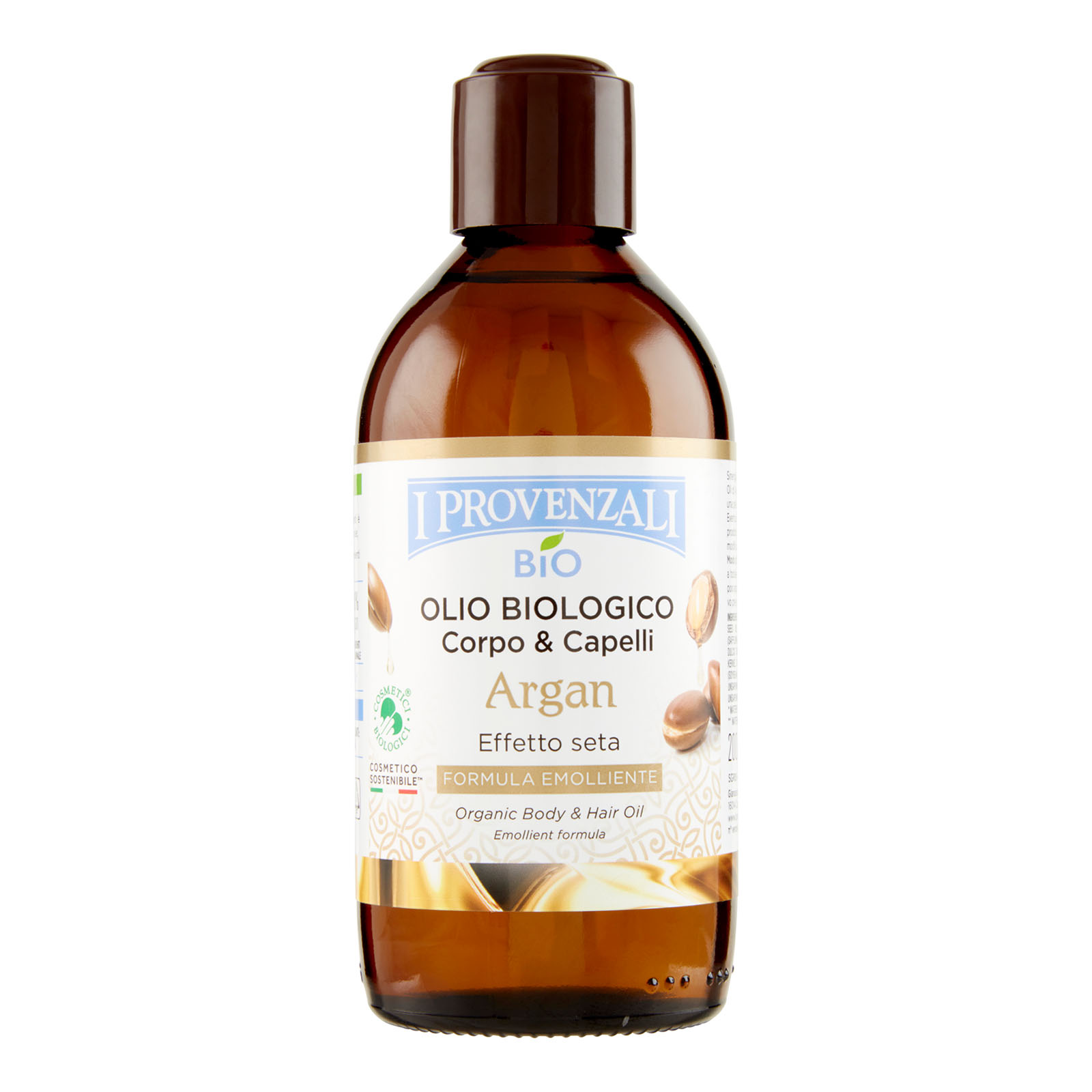 Bio Olio Biologico Corpo & Capelli Argan Formula Emolliente 200 ml