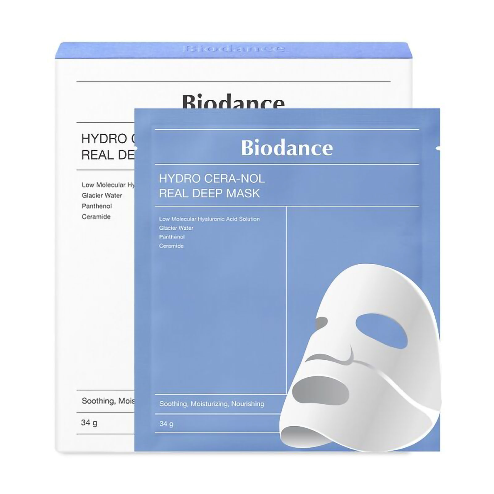 Hydro Cera - Nol Real Deep Mask - Maschera in Foglio Idrogel Box da 4