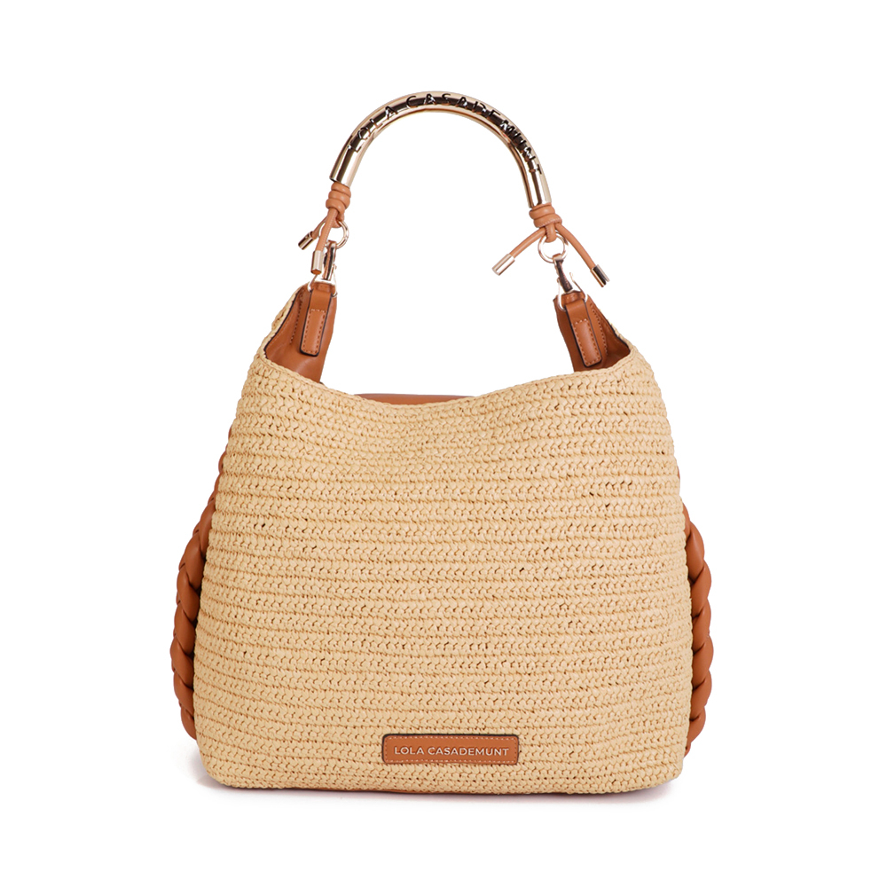Lola Casademunt Borse da donna, articoli da toeletta e valigie Borsa shopper effetto rafia del 1981