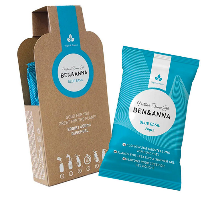 Shower Gel Flakes Blue Basil 400ml