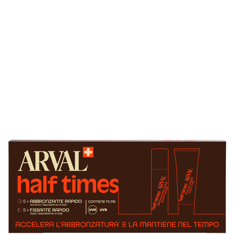Half Times - SPF 6 5 x 10 ml Abbronzante Rapido + 5 x 10 ml Fissante Rapido - 5 x 10 ml Abbronzante Rapido + 5 x 10 ml Fissante Rapido