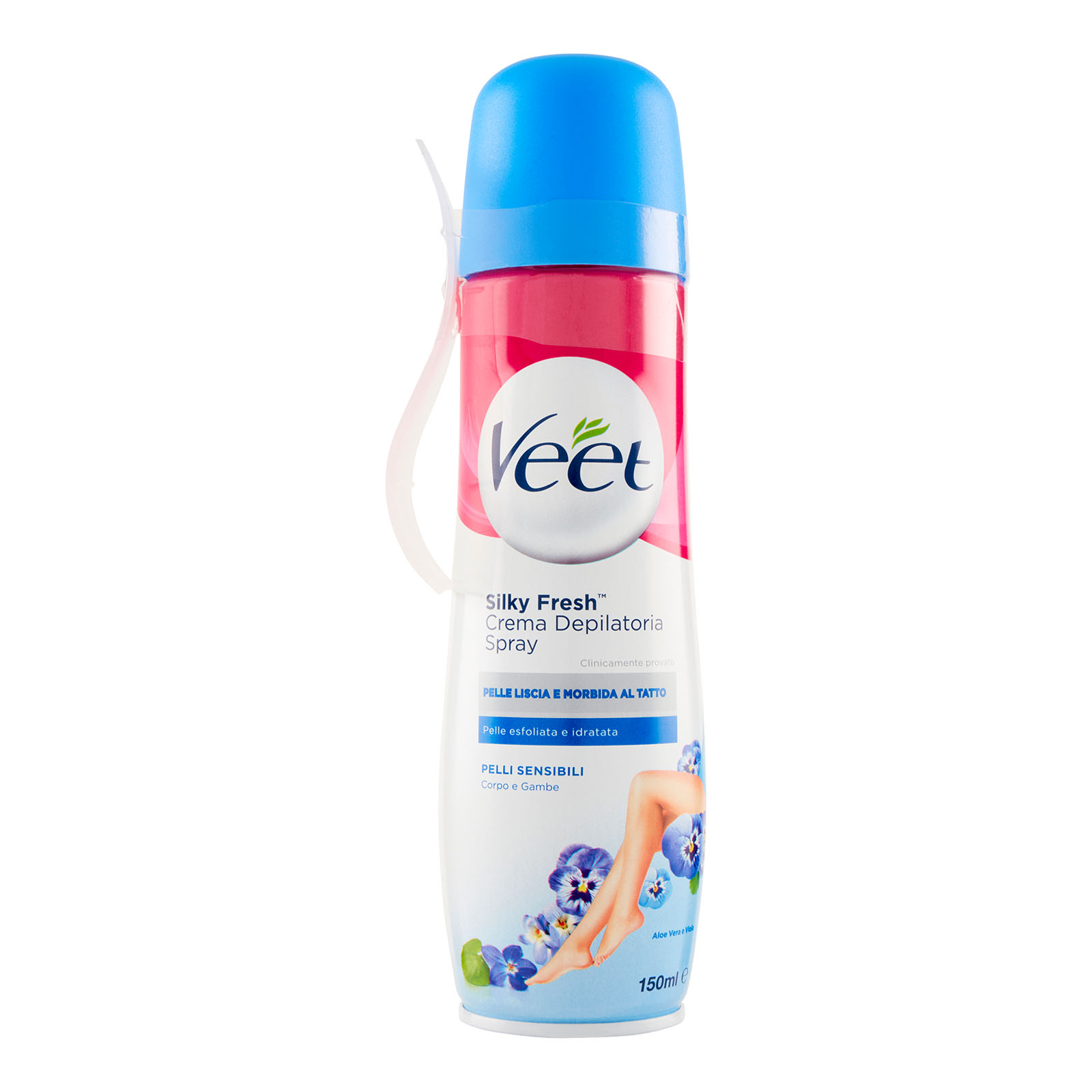 Crema Depilatoria Pelli Sensibili In Spray, Per Corpo Gambe, Ascelle E Zona Bikini 150 ml