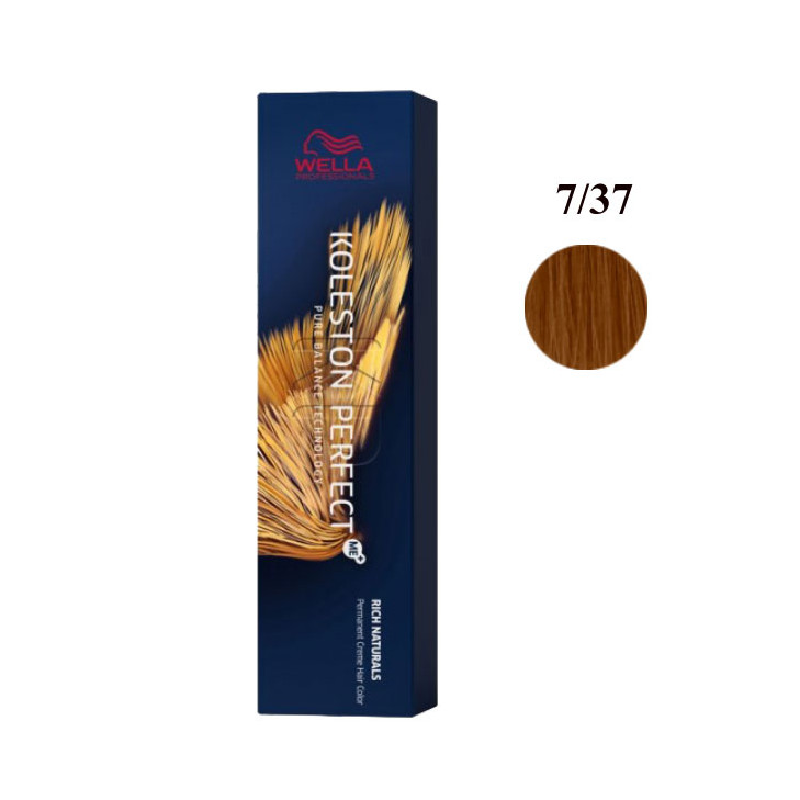 Wella Koleston Perfect - 7/37 Biondo Medio Dorato Sabbia