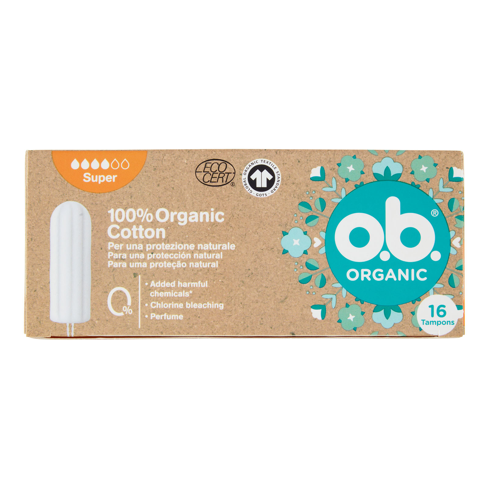 Organic Super 16 Pz 100% Cotone Biologico