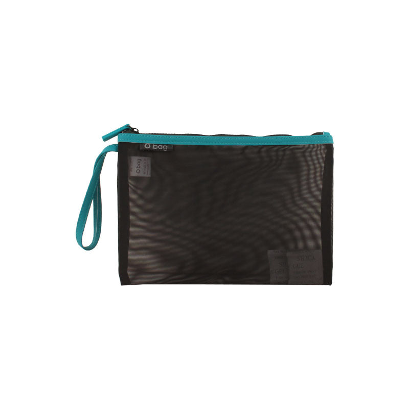 Pochette a Busta O BAG in Plastica a Rete Acqua e Nero ACCEP004MAS02237 - ACCEP004MAS02237