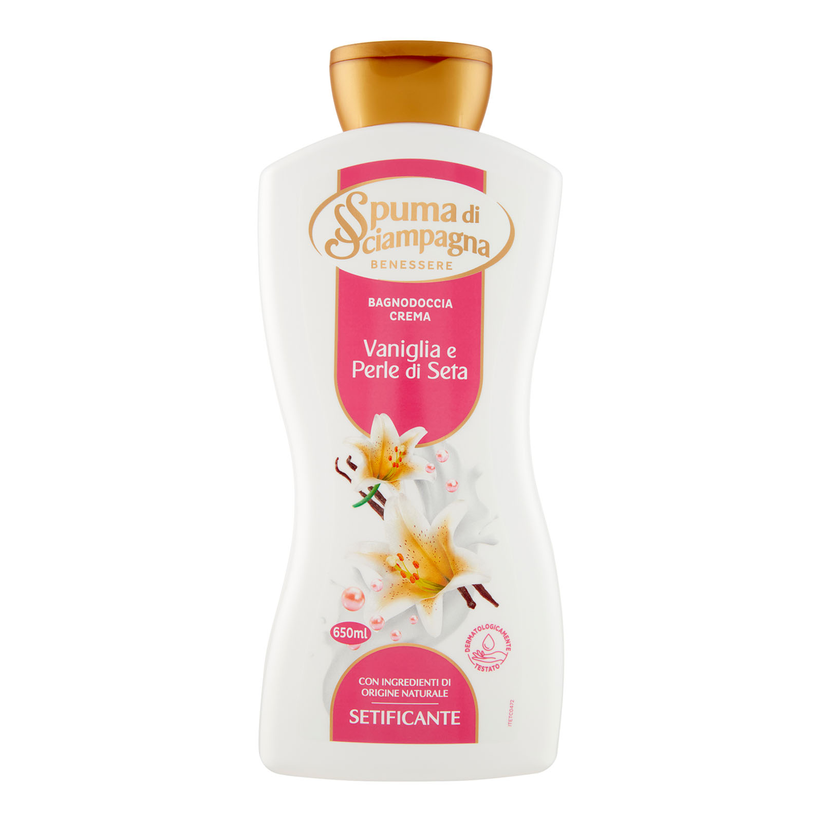 Benessere Setificante Bagnodoccia Crema Perle Di Seta E Vaniglia 650 ml