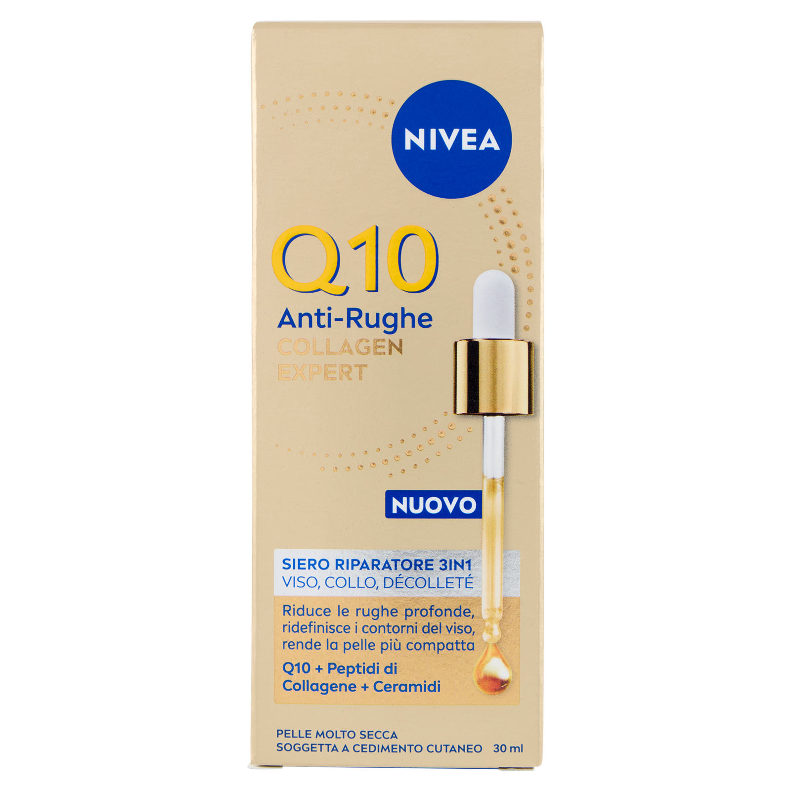 Q10 Anti-rughe Collagen Expert Siero Riparatore 3in1 Viso, Collo, Décolleté 30 ml