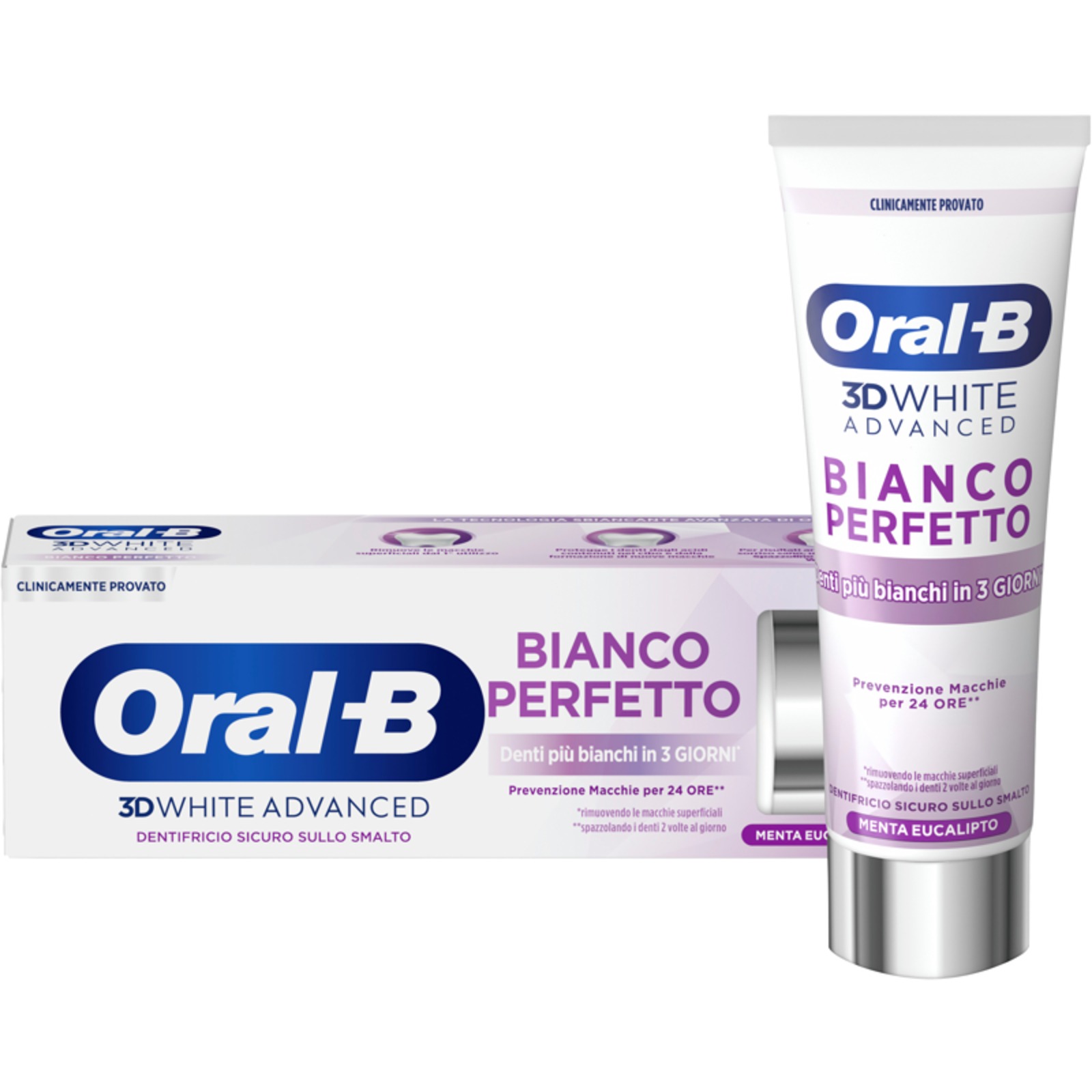 Dentifricio 3d White Advanced Bianco Perfetto Menta Eucalipto 75 ml