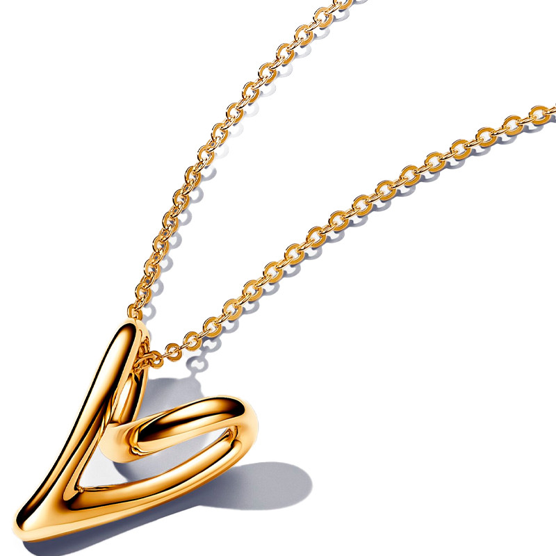 Pandora Collane Collana organica a forma di cuore 363272C00