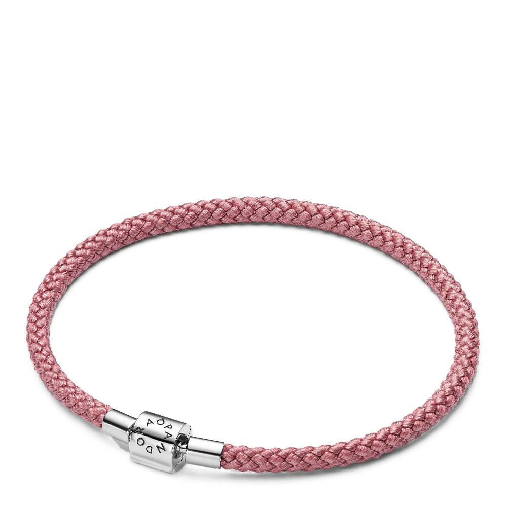 Pandora Bracciali Braccialetto in cordino rosa radioso 594530C01