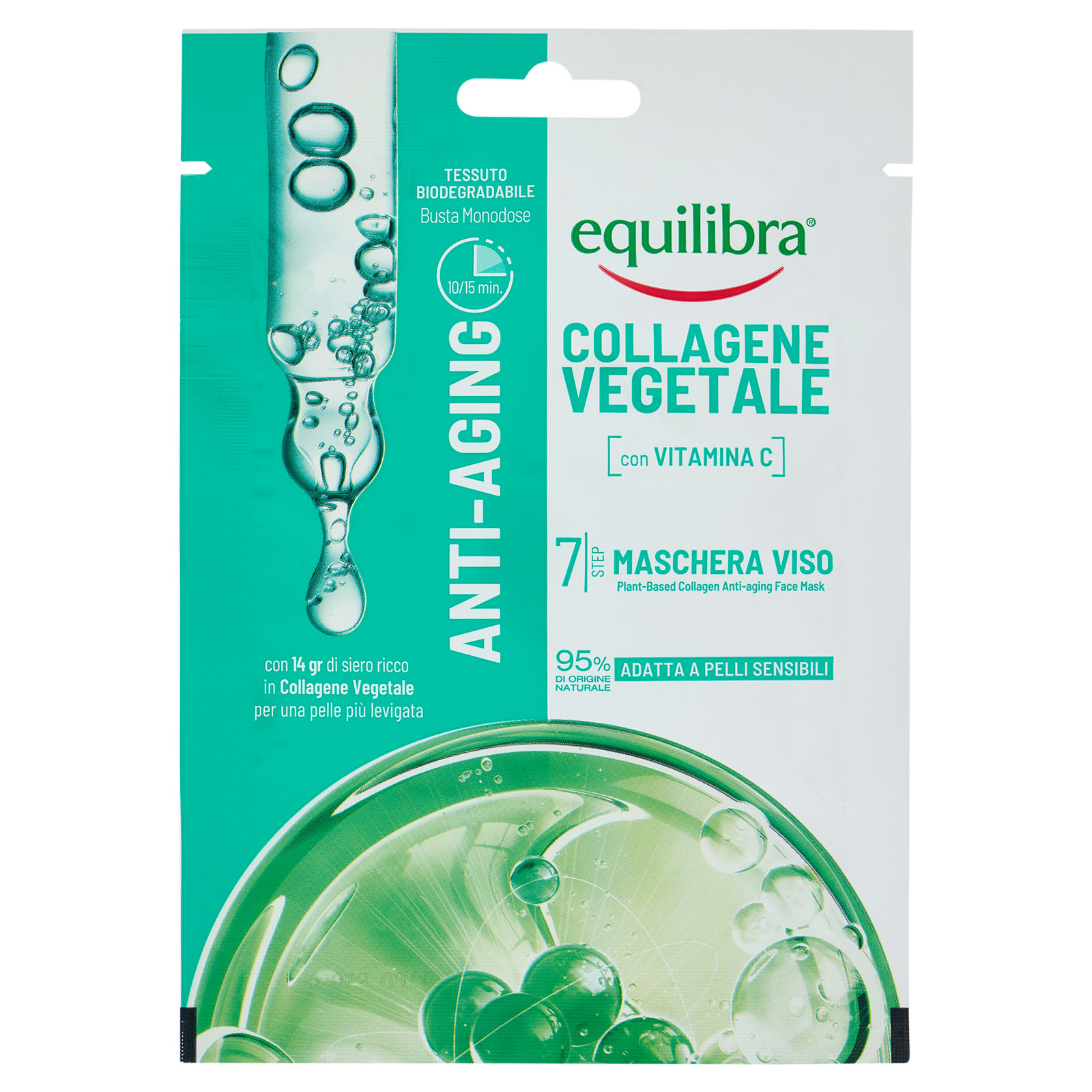 Maschera Viso Anti-aging Collagene Vegetale