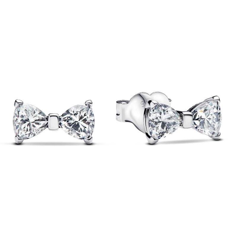Pandora Orecchini Small shiny bow earrings 293542C01