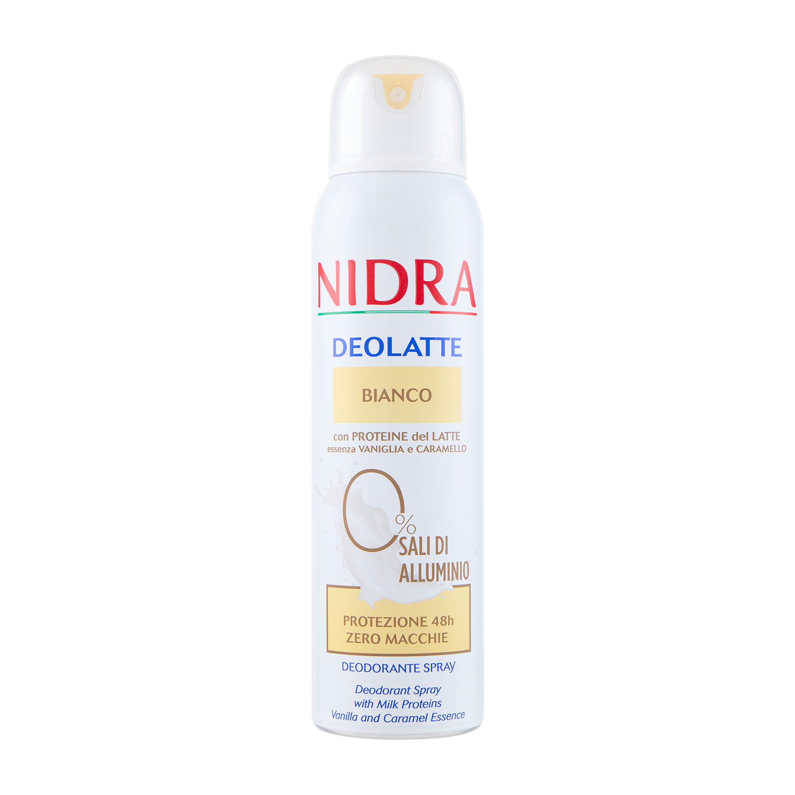 Deolatte Bianco Con Proteine Del Latte Essenza Vaniglia E Caramello Deodorante Spray 150 ml