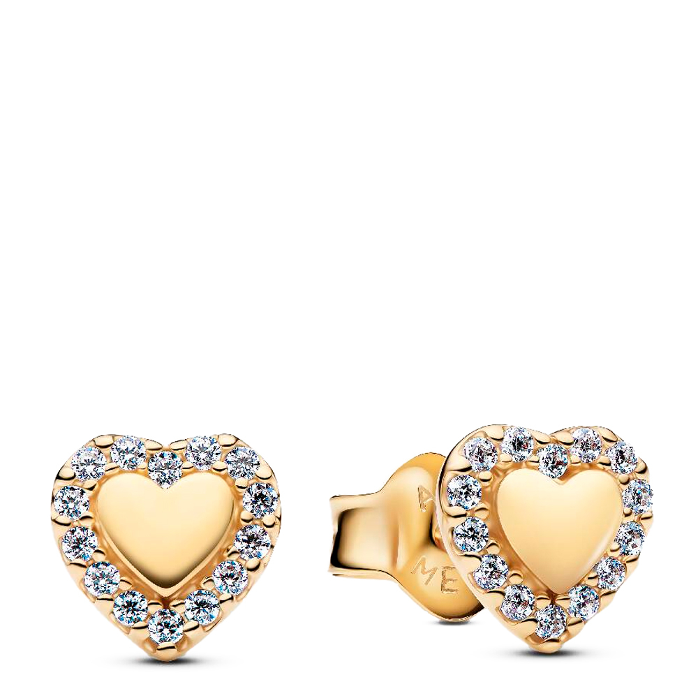 Pandora Orecchini Orecchini a bottone Halo Heart 264363C01