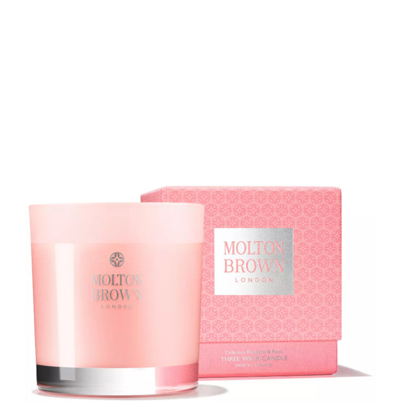 Rhubarb & Rose - 480 gr - candela 3 stoppini