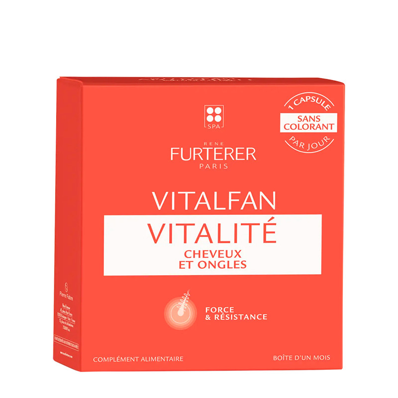Rene Furterer Trattamento anti-caduta dei capelli VITALFAN VITALIDAD Vitality food supplement for hair and nails