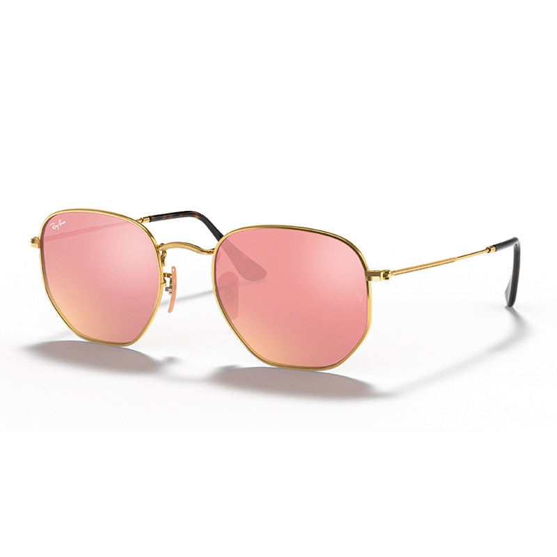 Ray-ban Occhiali da sole da donna Rb3548n hexagonal 001/z2 gold copper flash