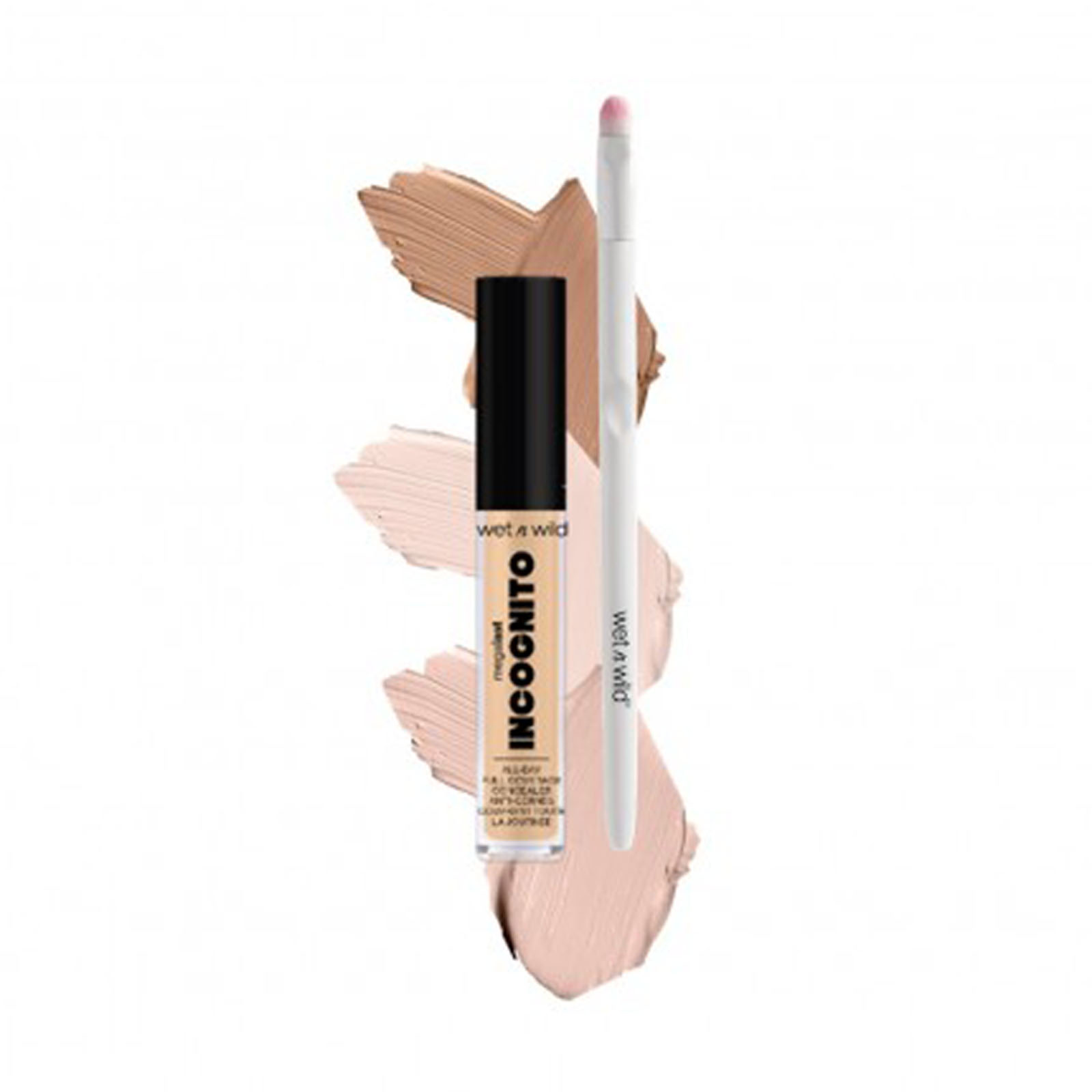 Megalast Incognito Correttore All-day + Pennello Per Correttore Piccolo Fair beige
